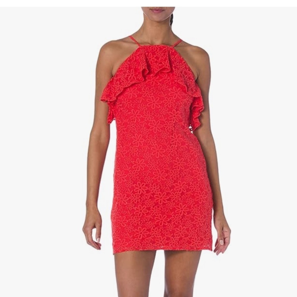 Trina Turk “Roseville” Off the Shoulder Dress